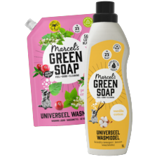 Alle Marcel's Green Soap wasmiddelen en wasverzachters